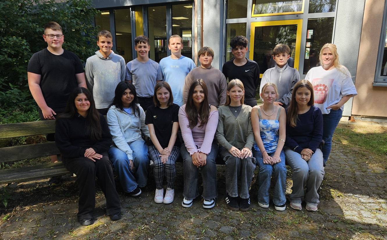 Die Klasse H7b mit Frau Franz